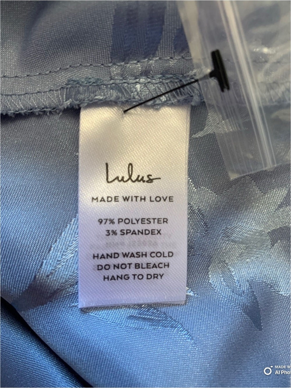 Lulus XL All About You Slate Blue Floral Jacquard Satin Midi Dress NWT FLAW - Picture 12 of 17